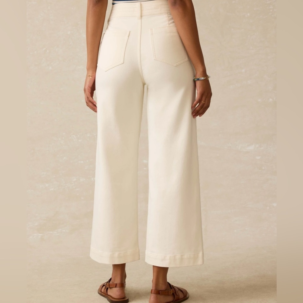 NWT Faherty Stretch Terry High Rise Harbor Pant Size 27 🌷🌷🌷 - Picture 12 of 14